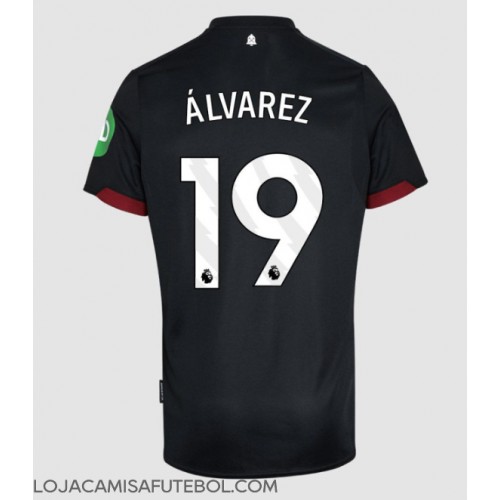 Camisa de Futebol West Ham United Edson Alvarez #19 Equipamento Secundário 2024-25 Manga Curta